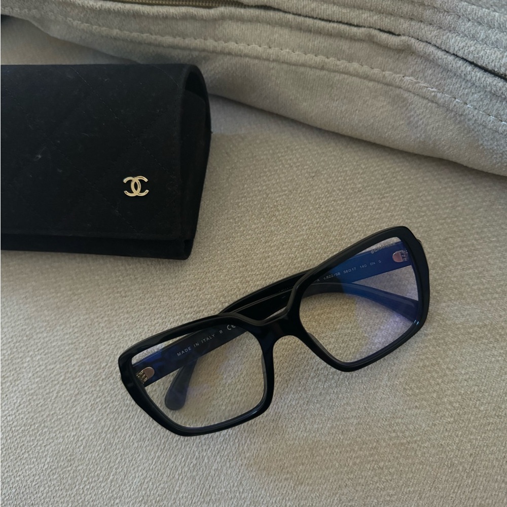 Chanel Black blue light glasses